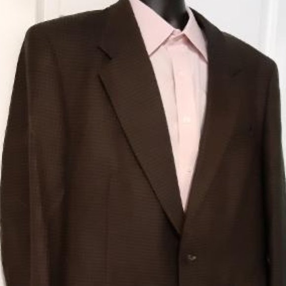 Hart Schaffner Marx Grey Olive Brown Sport Jacket - Picture 2 of 9